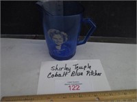 Shriley Temple Cobalt blue pitcher