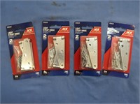 4 Zink Light Strap Hinges