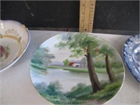 2 plates and baravian bowl