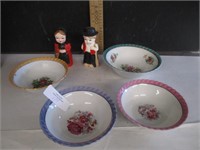 4 Japan bowls and S& P Shakers