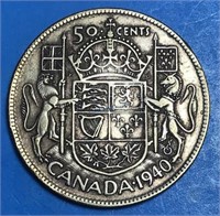 1940 Half Dollar Canada