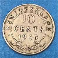 Nfld 1943 10 Cents