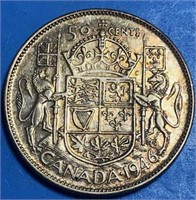 1946 Silver 50 Cents - Canada