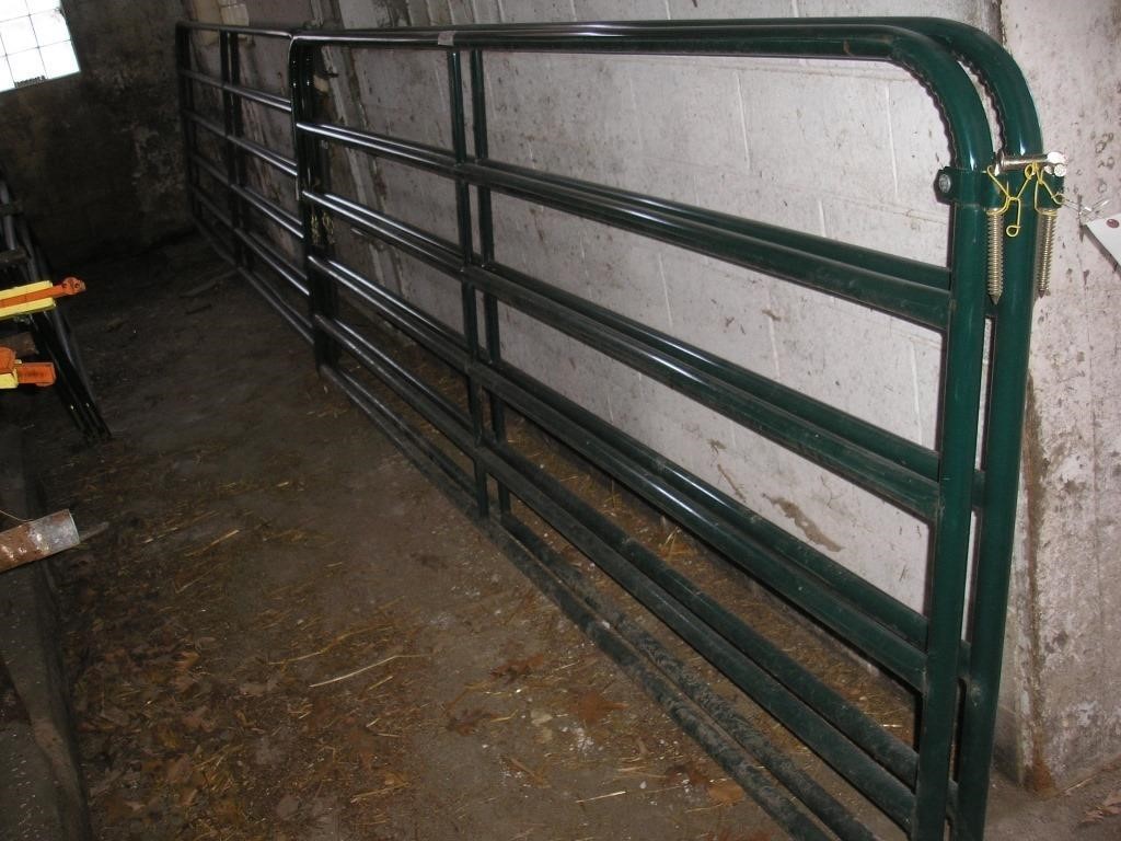 (2) NEW 12' STEEL GATES