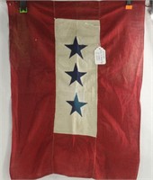 WWII SONS IN SERVICE FLAG 3 STARS 3 SONS