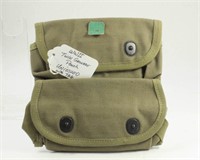 WWII TWIN GRENADE POUCH UN-ISSUED WITH TAG