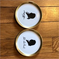 Pair of Porcelain Bach Coasters