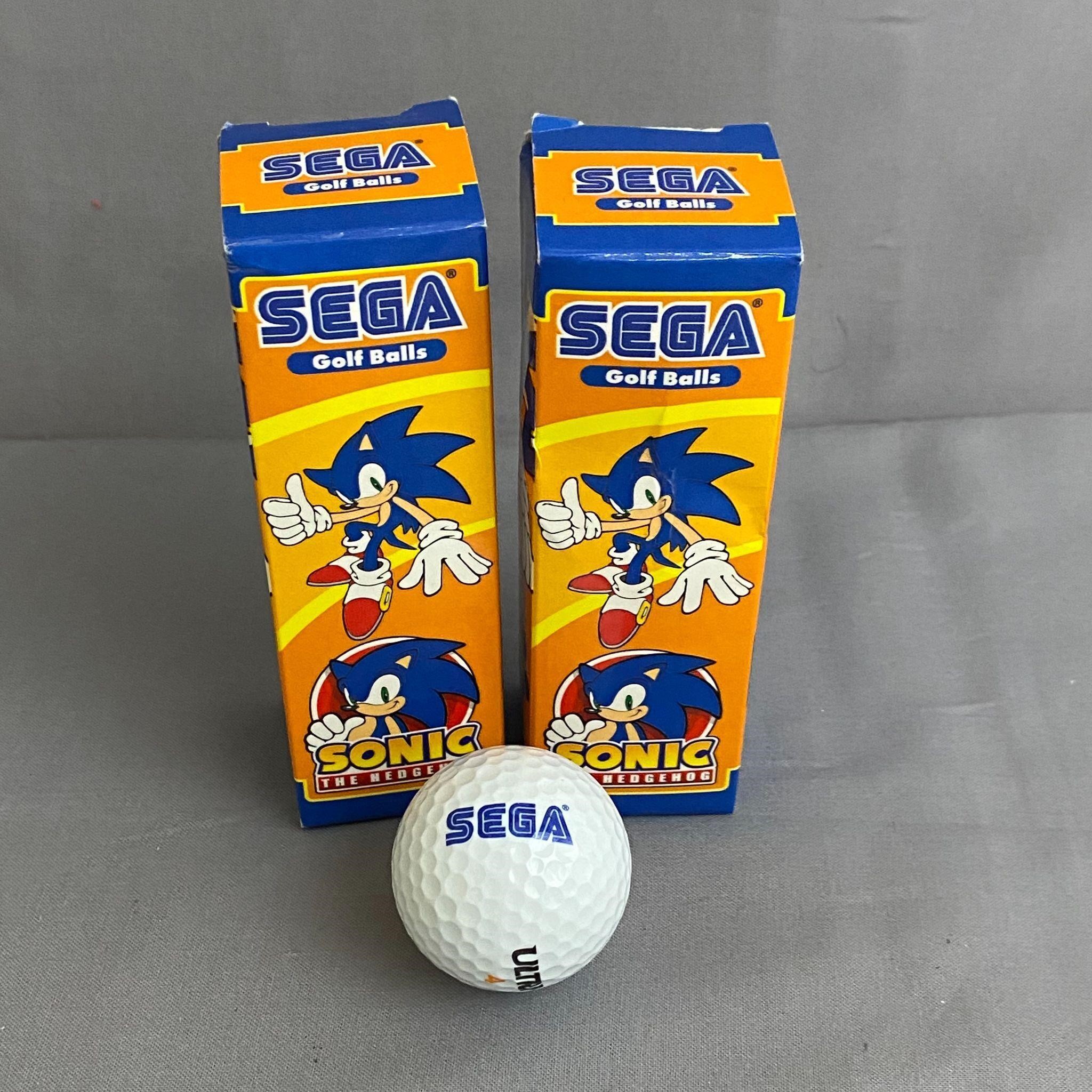 Set of two 3-packs of Rare SEGA Golf Balls