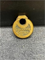 Vintage Champion 6 Lever Gold Lock