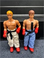 Vintage Karate Boxers Commandos Action Figures