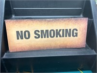 NO SMOKING Card Stock SIGN 14 1/2"