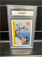 Topps Mickey Mantle HR #354 Card Graded 10
