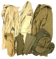 WW II US Uniform Cotton Shirts & Hats