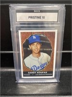 Sandy Koufax Card Graded 10