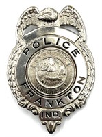 Obsolete Frankton, IN Police Badge