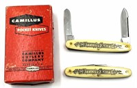 (2) Vintage Camillus Pocket Knives with Box