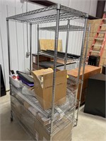 St. Louis rolling rack & Stainless Rack w/ content