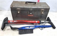 Craftsman Tool Box w/ Contents, Bell Hand Air Pump