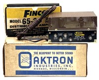 Vtg. FINCO Model 65-2 Amplifier & Aktron Speaker