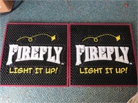2 Rubber Bar Pads Firefly 11.5 x 11.5"