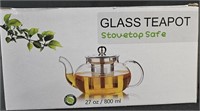 Glass Teapot. Stovetop Safe