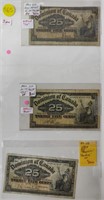 Canadian 25 Cent Shinplasters DC 15A 1900