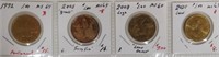 4 1992-2020 Varieties Collector Grades $1 Coins