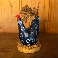 1977 Artist Signed Rooster Sculpture