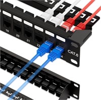 iwillink 24 Port RJ45 Through Coupler 1U Cat6