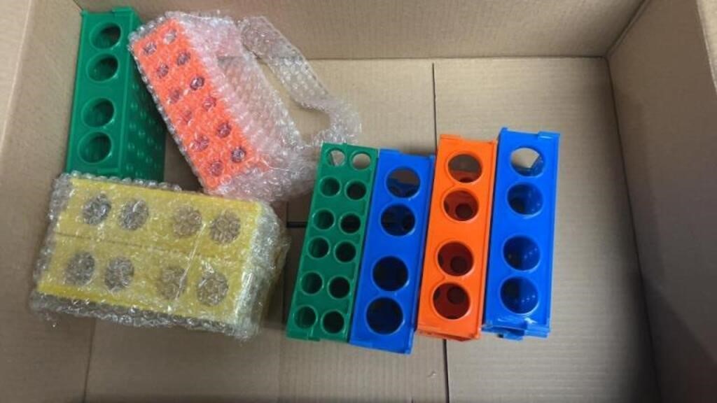4 Way Plastic Test Tube Rack Assorted Colors