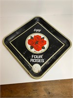 Four roses beer tray