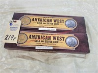 AMERICAN WEST GOLD & SILVER COIN