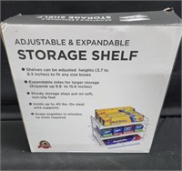 Adjustable and Expandable storage shelf