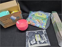 Mystery Box! Plastic bowls, USA interactive map,