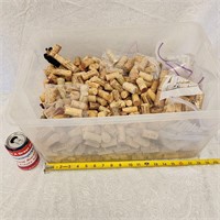 Massive collection of wine corks.