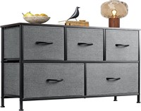 Dresser for Bedroom with 5 Drawers, Gray
