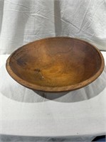 13" Gorgeous Vintage Wooden Serving Bowl