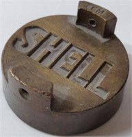 Shell Solid Copper Threaded Oil Bottle Cap