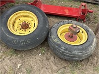 2 New Holland haybine wheels