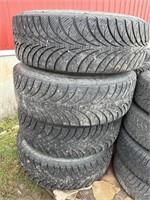 4 tires with aluminum rims: 265/70 R 17