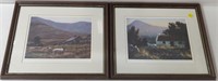 Pair of Framed Prints 15 x 13