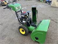 John Deere walk behind 1028E Snowblower- runs good