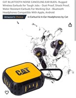 CAT BLUETOOTH NOISE CANCELING EAR BUDS