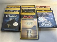 10 NATIONAL GEOGRAPHIC'S DVDS NEW