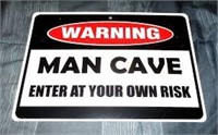 NEW! Lot of 6 "Man Cave" Metal Signs. 8" x 12"