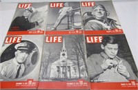 6 Vintage Life Magazines From 1942