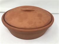 Redware Covered Bowl