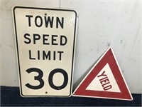 2 Vintage Street Signs