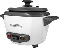 BLACK+DECKER Rice Cooker 3 Cups Cooked (1.5 Cups U