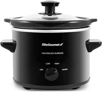 Elite Gourmet MST239X Electric Round Slow Cooker,